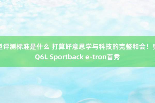 车型评测标准是什么 打算好意思学与科技的完整和会！奥迪Q6L Sportback e-tron首秀