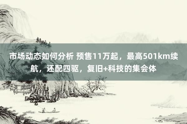 市场动态如何分析 预售11万起，最高501km续航，还配四驱，复旧+科技的集会体