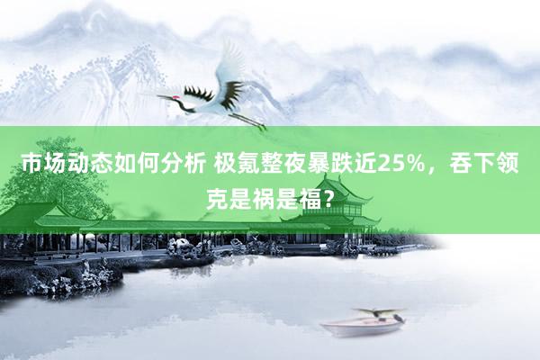 市场动态如何分析 极氪整夜暴跌近25%，吞下领克是祸是福？