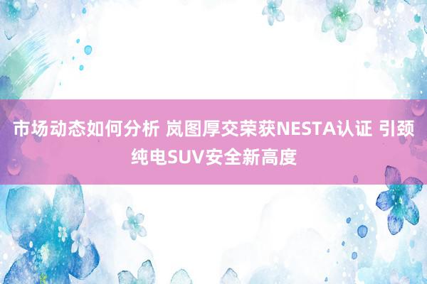 市场动态如何分析 岚图厚交荣获NESTA认证 引颈纯电SUV安全新高度