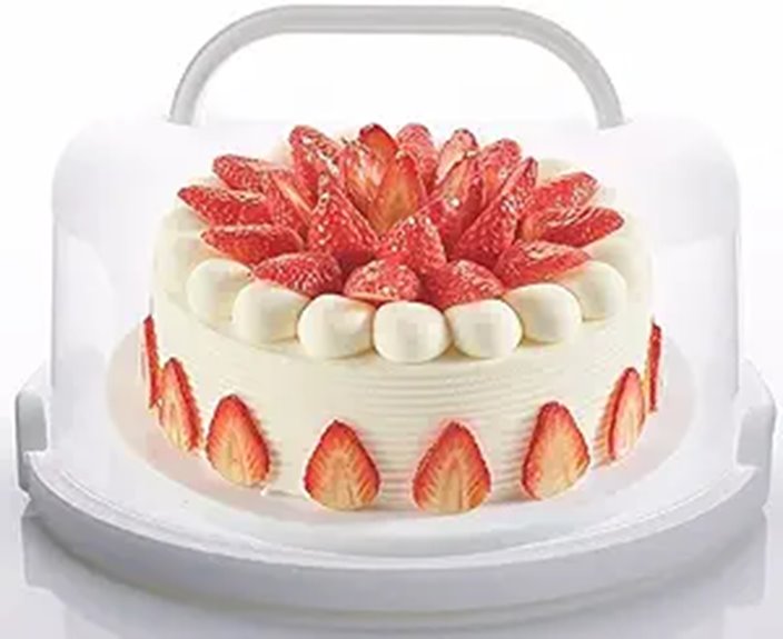 10-Inch Cake Carrier with Handles and Lid