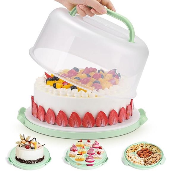 Cake Carrier with Handles for 10-inch Cakes