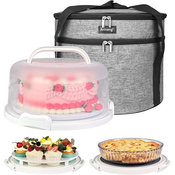 10-inch Cake Carrier with Lid and Handle