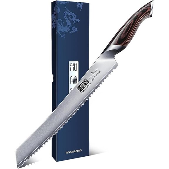 HOSHANHO 10-inch Japanese Serrated Bread Knife