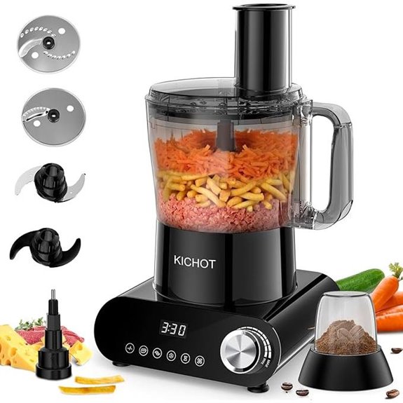 12-Cup Food Processor with Chopper and Slicer