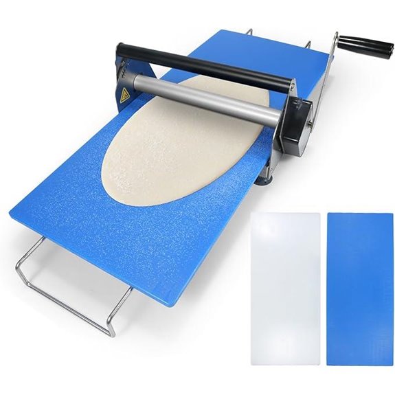 Folding 12-inch Dough Sheeter with Adjustable Thickness