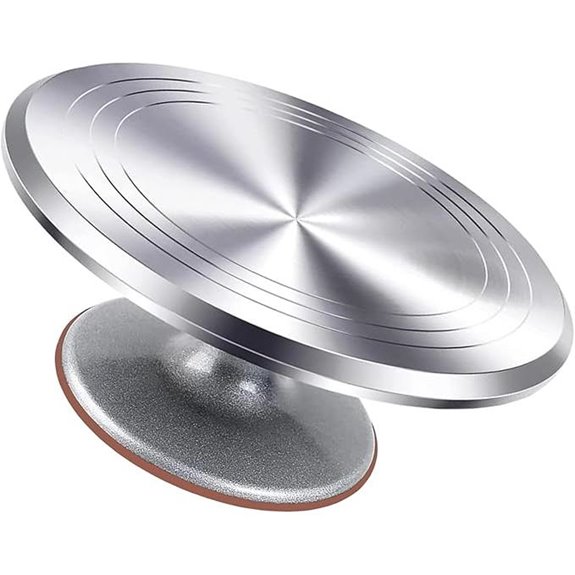 12-Inch Aluminium Cake Turntable with Silicone Bottom