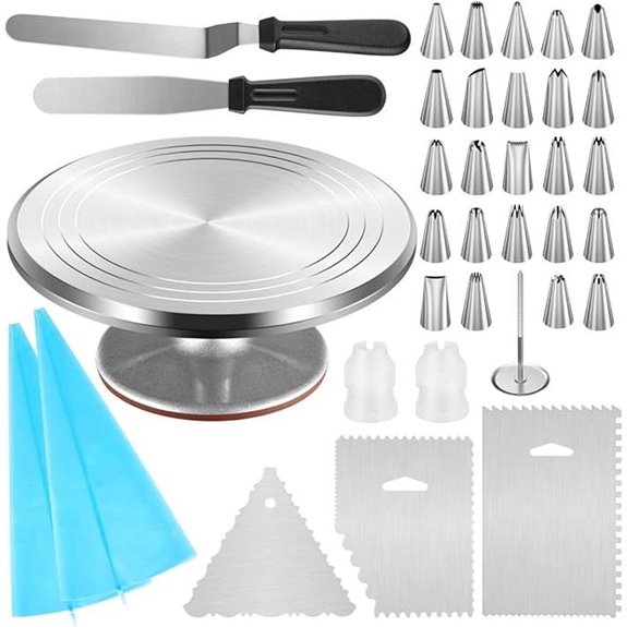 Kootek 12-Inch Cake Turntable & Decorating Kit