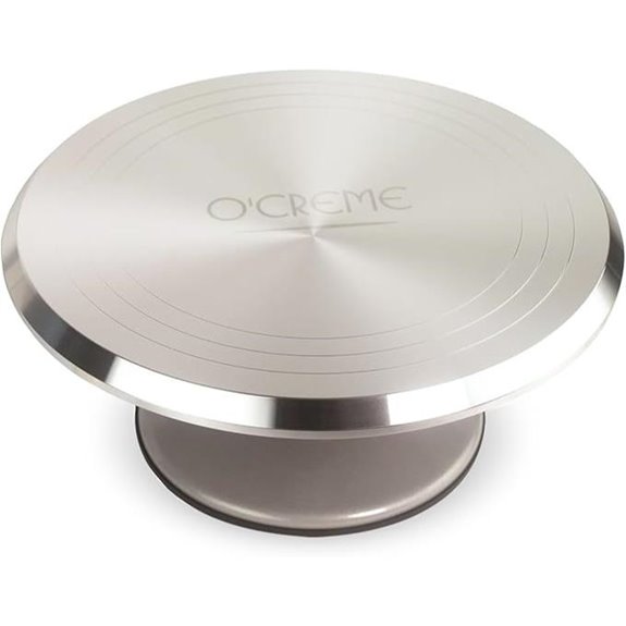 O’Creme 12-Inch Cake Turntable with Non-Slip Base