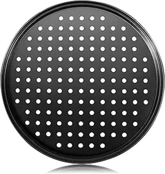 12-Inch Nonstick Perforated Pizza Steel Pan