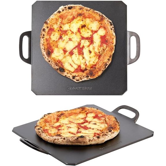12-Inch Square Pizza Steel with Handles