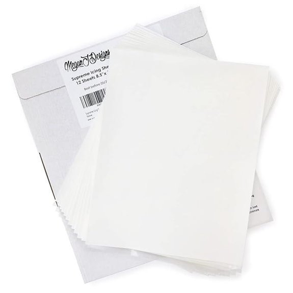Supreme Icing Sheets 12 Pack for Cake Decorating