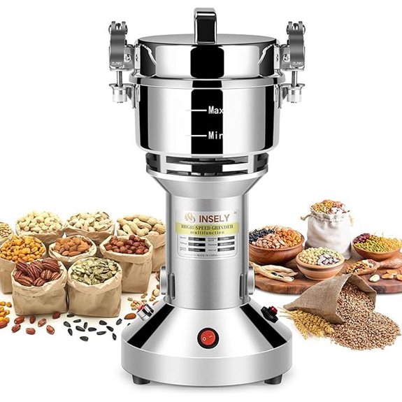 150g Electric Grain Mill for Wheat Spices & Coffee