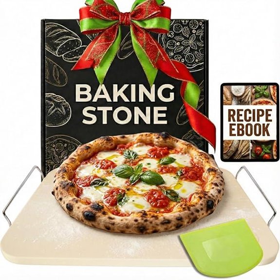 15-Inch Rectangular Baking Stone with Handles