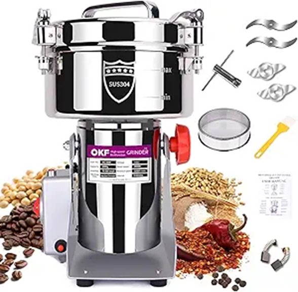 2000g stainless steel grinder