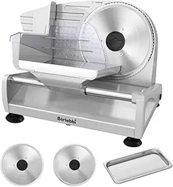 Meat Slicer 200W with Stainless Steel Blades