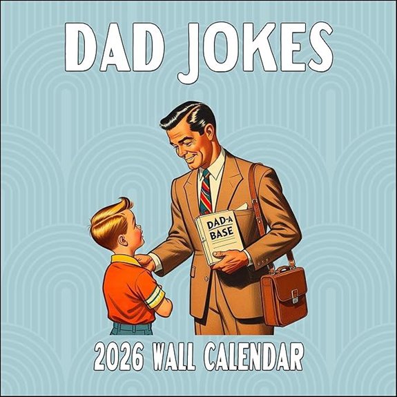 2026 Dad Jokes Monthly Wall Calendar