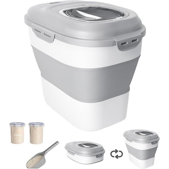 20-50 Lb Food Storage Container with Scoop