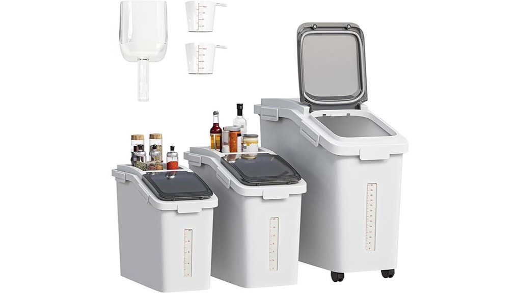 20 6 gallon mobile storage bin