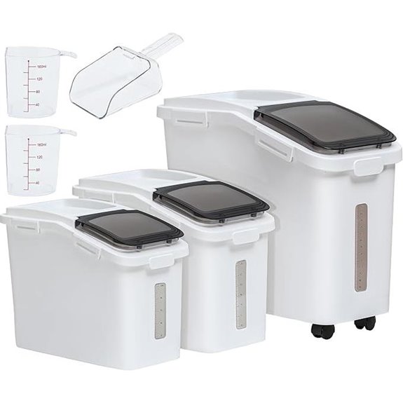 YITAHOME 20.6 Gal Ingredient Storage Bin with Wheels