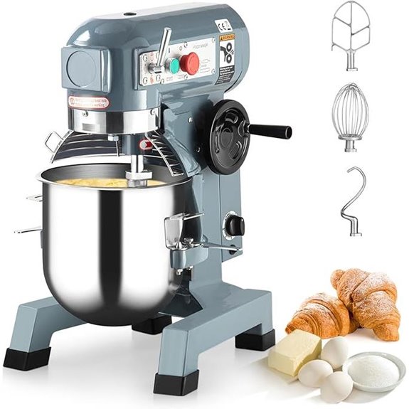 Commercial Food Mixer 20QT with Adjustable Speeds