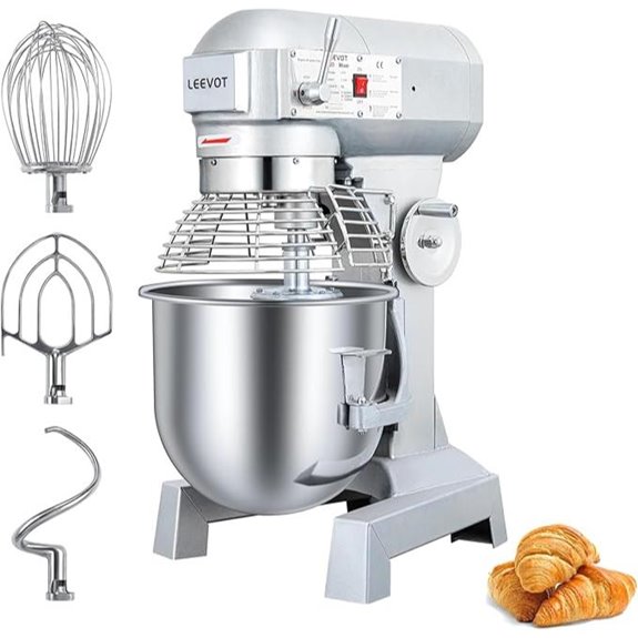 20Qt Commercial Food Mixer with Stainless Steel Bowl