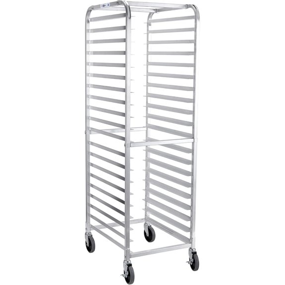 Profeeshaw 20-Tier Bakery Rack with Wheels