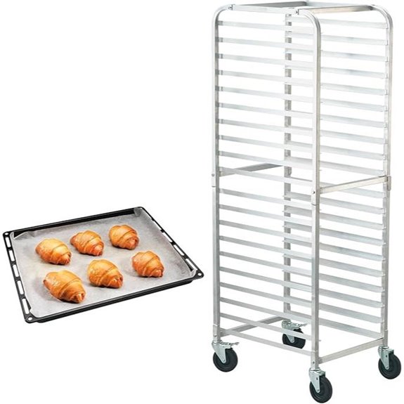 VEVOR 20-Tier Bakery Racks with Brake Wheels