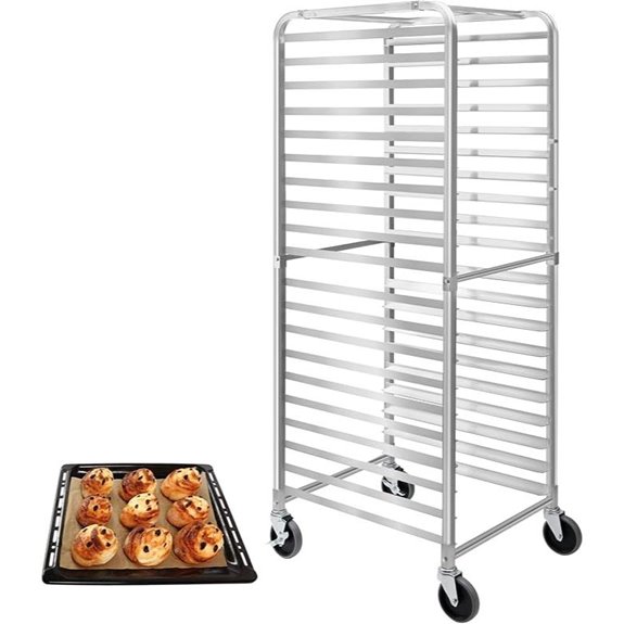 Bakery 20-Tier Sheet Pan Rack with Wheels