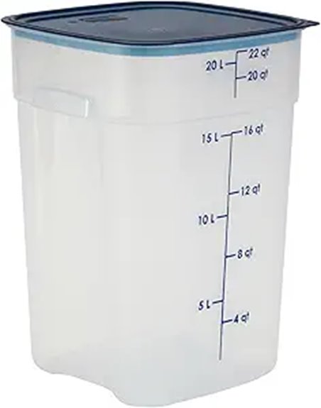 22 quart food container