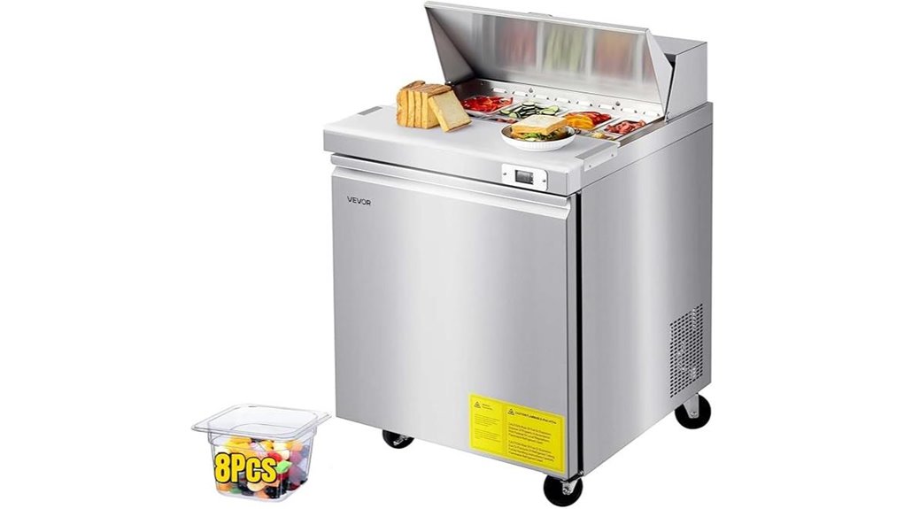 28 inch stainless steel refrigerator