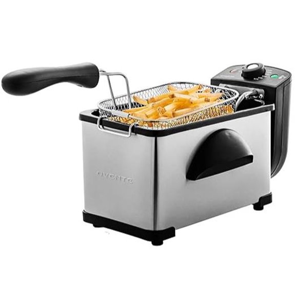 OVENTE 2L Electric Deep Fryer with Viewing Window