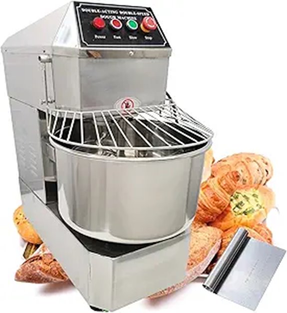 TECHTONGDA Commercial Dough Mixer 30L Stainless Steel