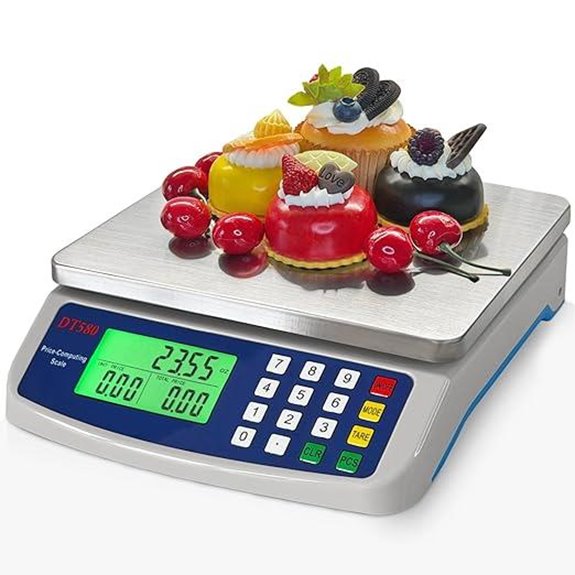 Digital Kitchen Scale 40kg/88lb with LCD Display