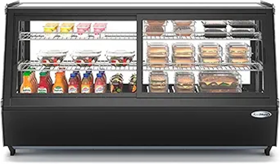 Bakery Display Refrigerator 48 in. Black