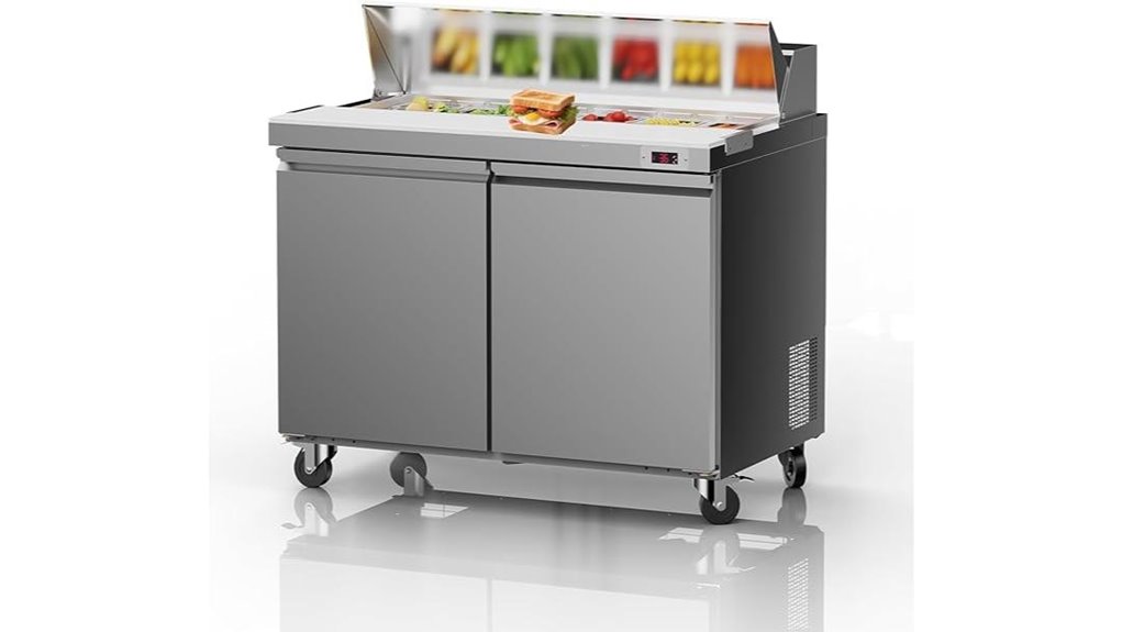 48 inch salad prep refrigerator
