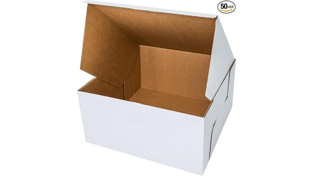50 pack kraft cake boxes