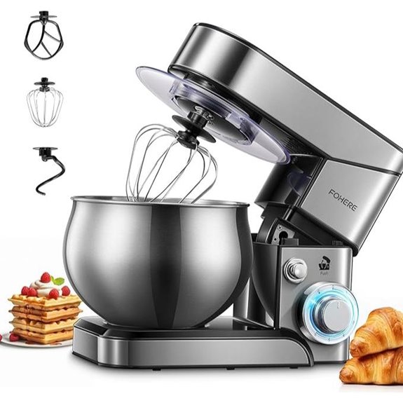 FOHERE 5.8 QT Stand Mixer with Dough Hook