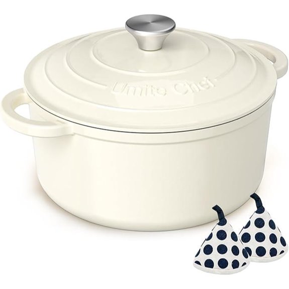 Umite Chef 5QT Enameled Cast Iron Dutch Oven