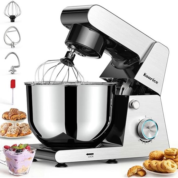 Stand Mixer with 6.5QT Bowl and Multiple Attachments