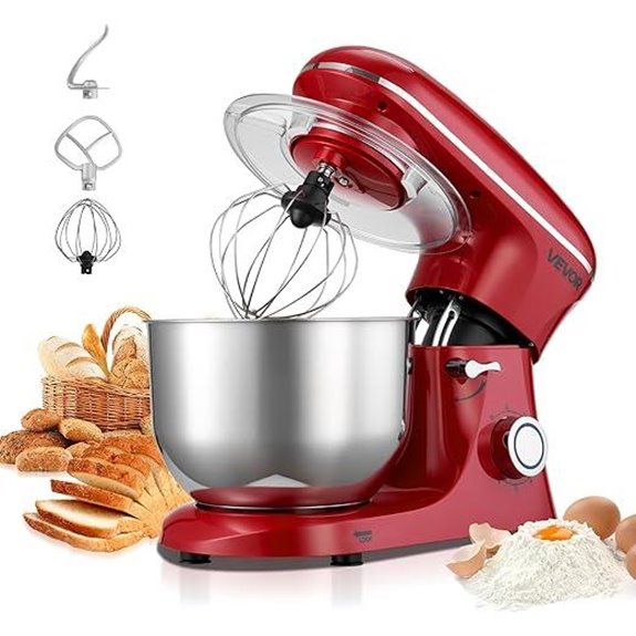VEVOR 6 QT Electric Stand Mixer with Accessories