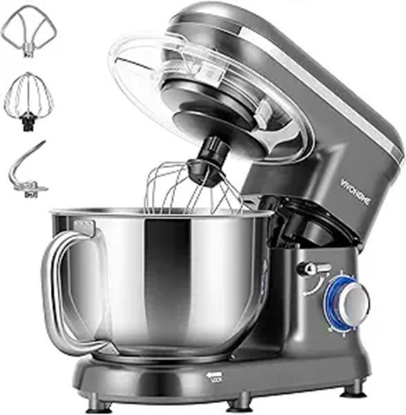 VIVOHOME 6-Quart Tilt-Head Stand Mixer with Accessories