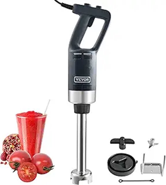 VEVOR 750W Commercial Immersion Blender with Stainless Steel Blade