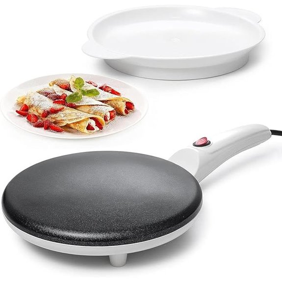 Moss & Stone 8-Inch Electric Crepe Maker