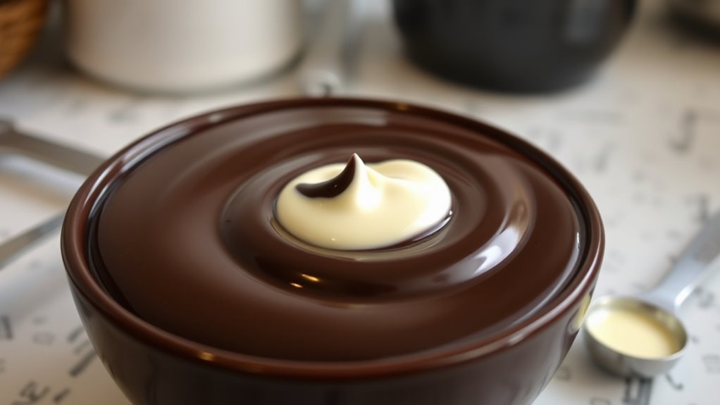 adjust chocolate cream ratios carefully