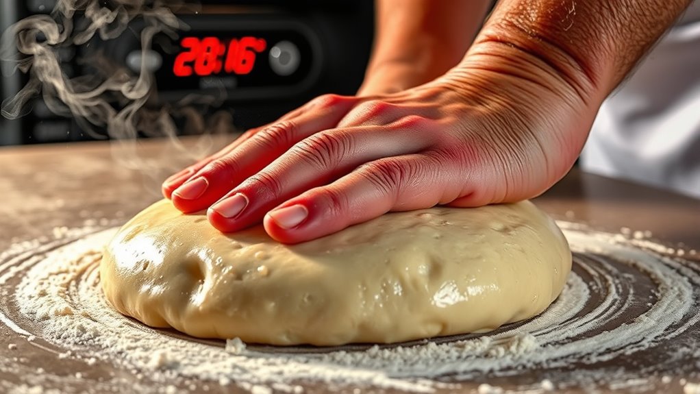 adjust dough hydration carefully