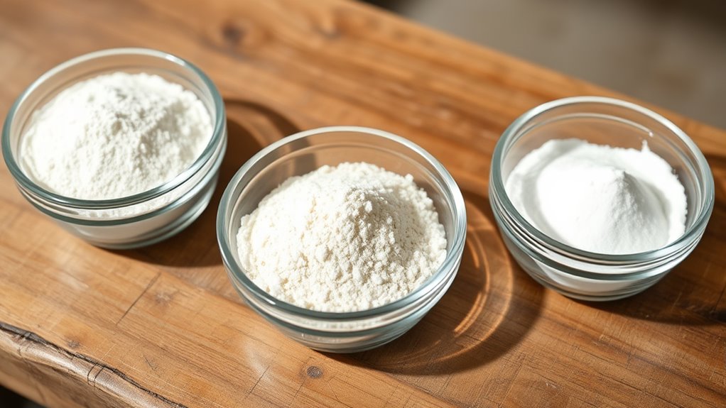 adjust flours carefully gradually