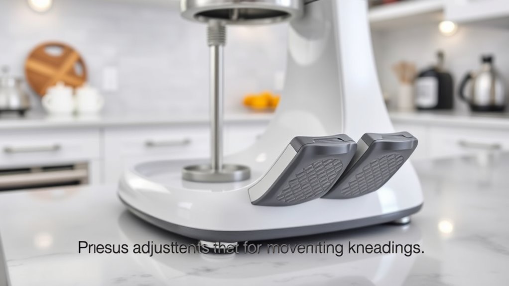 adjust mixer feet for stability