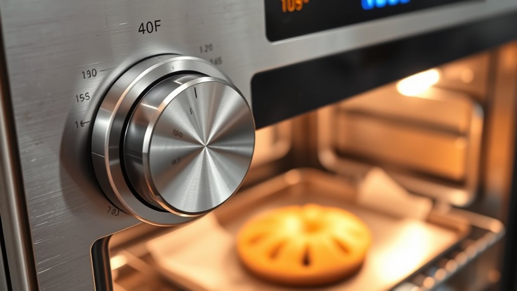 adjust oven temperature accordingly