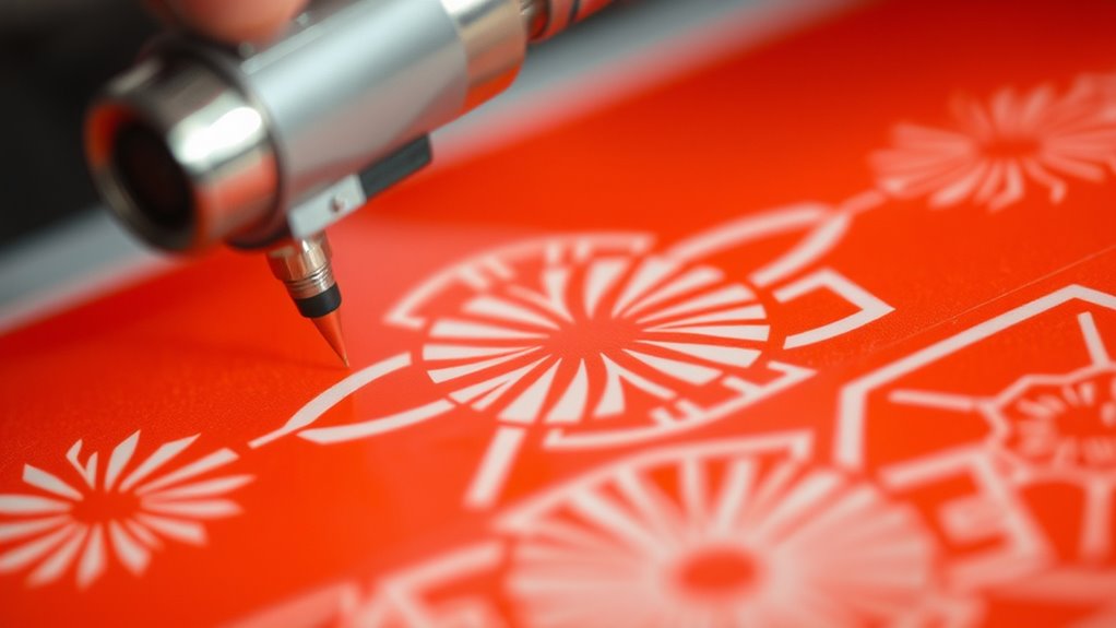 adjust pressure for sharp lines